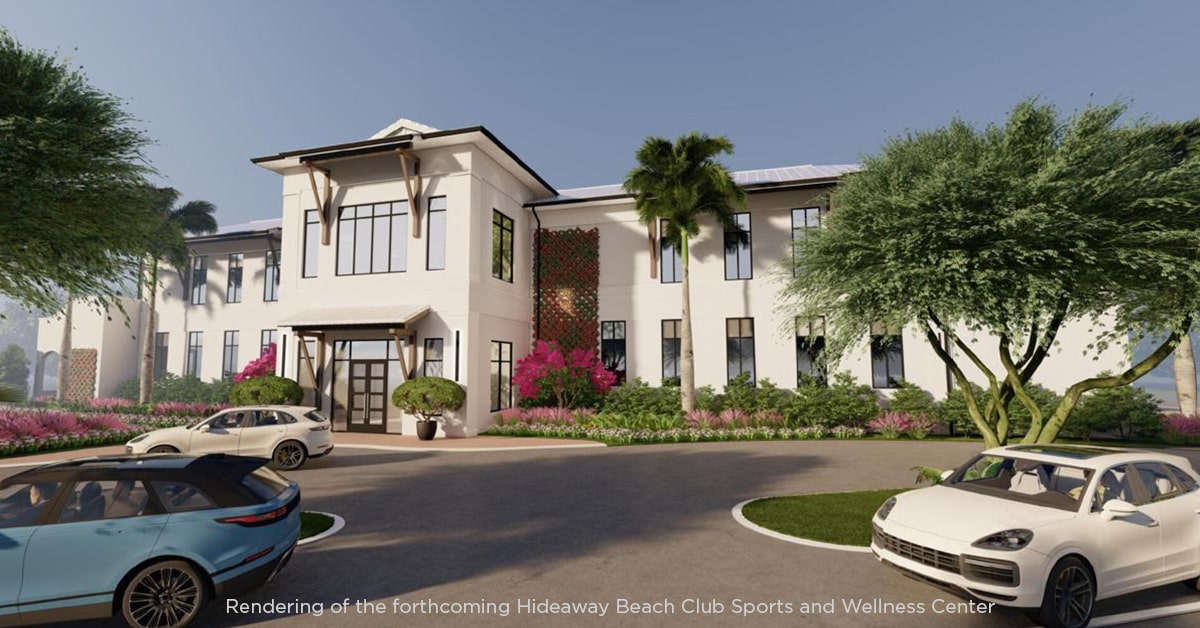 Sports and Wellness Center rendering - Hideaway Beach Club