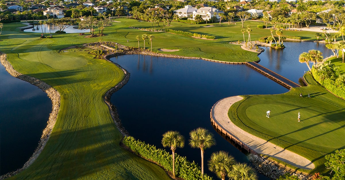 Hideaway Beach Club Golf Course aerial