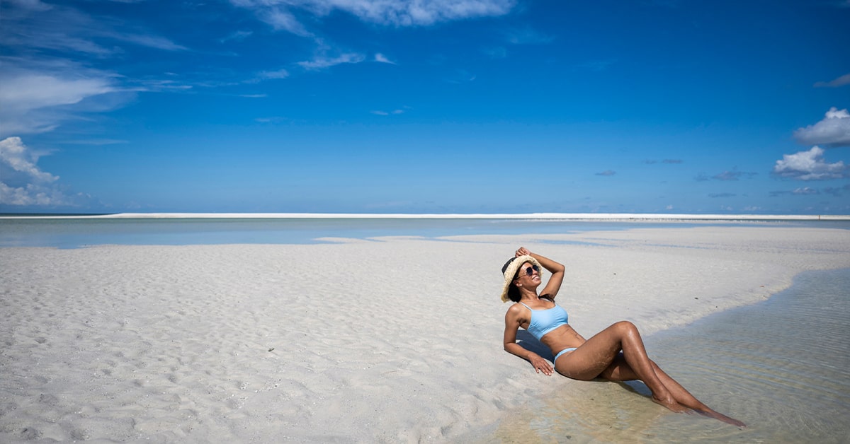 woman living the Beach Lifestyle