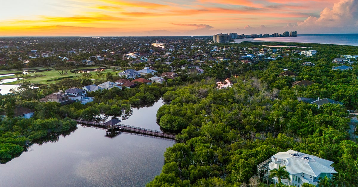 aerial of Marco Island